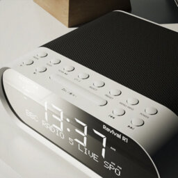 Azatom Revival R1 Dab / Dab+ Clock Radio Alarm With Bluetooth (White) - thumbnail 4