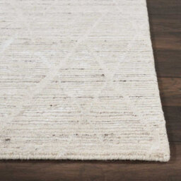 Cream Wool Luxurious Easy To Clean Plain Handmade Dining Room Bedroom And Living Room Rug -168Cm X 226Cm - thumbnail 5