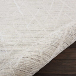 Cream Wool Luxurious Easy To Clean Plain Handmade Dining Room Bedroom And Living Room Rug -168Cm X 226Cm - thumbnail 6