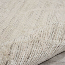 Cream Wool Luxurious Easy To Clean Plain Handmade Dining Room Bedroom And Living Room Rug -168Cm X 226Cm - thumbnail 8