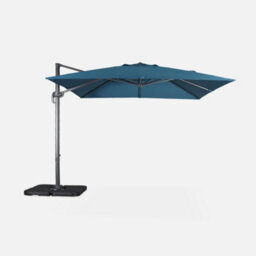 Sweeek - 3X3M Square Cantilever Parasol Falgos Duck Blue With Cover Included - thumbnail 2