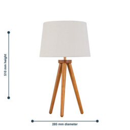 First Choice Lighting Set Of 2 Dark Oak Table Lamp Or Bedside Lights With Linen Shades - thumbnail 6