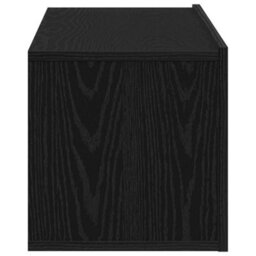 Berkfield Black Oak Wall-Mounted Tv Cabinet 100X30X30 Cm Made From Engineered Wood - thumbnail 8