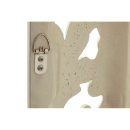 Orsina Rustic Cream Wall Mirror With Floral Frame, Portrait Or Landscape Mounting Mirror, Square Wall Mirror - thumbnail 5