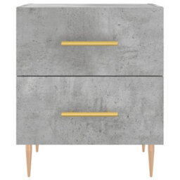 Berkfield Bedside Cabinets 2 Pcs Concrete Grey 40X35X47.5 Cm Engineered Wood - thumbnail 6