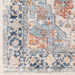 Livabliss Huntington Beach-Vintage Blue Beige Orange In- & Outdoor Rug 80 X 220 Cm Easy Care, Non Shedding - thumbnail 7