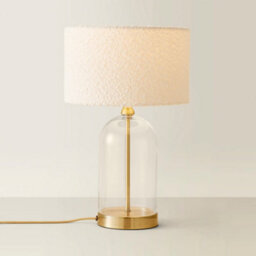 Valuelights Jessy Glass And Gold Metal Bedside Table Lamp With A Blush Pink Velvet Lampshade - Bulb Included - thumbnail 4