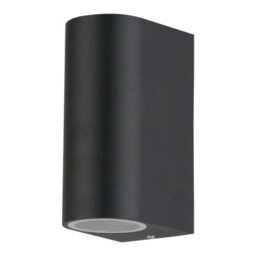 First Choice Lighting Set Of 2 Drayton Black Outdoor Twin Wall Lights - thumbnail 3