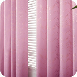 Deconovo Foil Printed Blackout Curtains Thermal Insulated Window Eyelet Girls Curtains Bedroom Curtains 46 X 54 Inch Pink 2 Panels - thumbnail 7