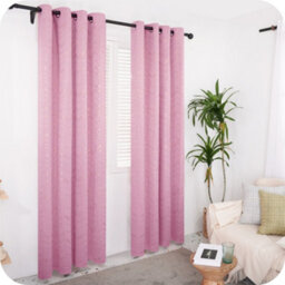 Deconovo Foil Printed Blackout Curtains Thermal Insulated Window Eyelet Girls Curtains Bedroom Curtains 46 X 54 Inch Pink 2 Panels - thumbnail 5