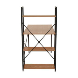 Orsina Red Pomelo Desk With Shelves,study Table With Built-In Bookcase,laminated Veneer Top Workstation For Home - thumbnail 3