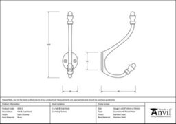 From The Anvil Satin Chrome Hat & Coat Hook - thumbnail 2