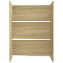 Vidaxl Bathroom Mirror Cabinet 60X15X75 Cm Mdf White And Oak - thumbnail 3
