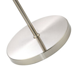 Happy Homewares Modern And Chic Midnight Blue Feather Floor Lamp With Satin Nickel Plated Base - thumbnail 6