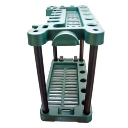 Kct Garden Tool Storage With Wheels & 4 Tier Plastic Shelving Unit For Shed Garage Organiser Holder Tidy Freestanding Accessories - thumbnail 6