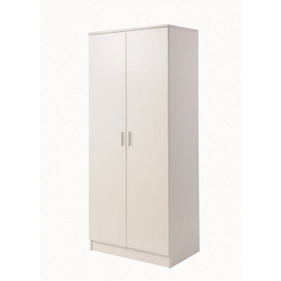 Timber Art Design Rio Costa 2 Door Double Wardrobe In White - image 1