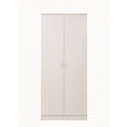 Timber Art Design Rio Costa 2 Door Double Wardrobe In White - thumbnail 2