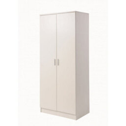 Timber Art Design Rio Costa 2 Door Double Wardrobe In White - thumbnail 1