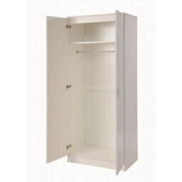 Timber Art Design Rio Costa 2 Door Double Wardrobe In White - thumbnail 3