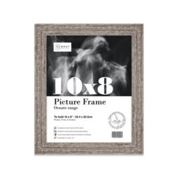 10X8 Walnut Ornate Picture Frame (25.4 X 20.3Cm) Poster, Photo, Artwork, Gallery Wall Or Print - thumbnail 1