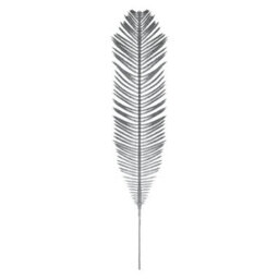 Christmas Tree Decoration Glitter Xmas Fern Ornament X 1 58Cm Silver - thumbnail 1