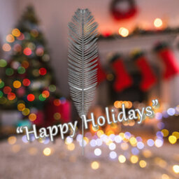 Christmas Tree Decoration Glitter Xmas Fern Ornament X 1 58Cm Silver - thumbnail 4