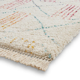 Multicolor Kilim Modern Shaggy Moroccan Easy To Clean Rug For Bedroom & Living Room-120Cm X 170Cm - thumbnail 6
