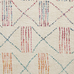 Multicolor Kilim Modern Shaggy Moroccan Easy To Clean Rug For Bedroom & Living Room-120Cm X 170Cm - thumbnail 3