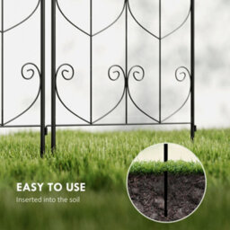 Outsunny Set Of 2 Metal Garden Trellis, Outdoor Trellis Panels, 150 X 50Cm - thumbnail 8