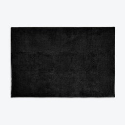 Allure Bath Fashions Chenille Bobble Bath Mat Non Slip 60 X 90Cm - Black