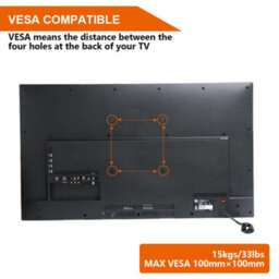 "Sundaze Monitor Tv Wall Mount Bracket Swivel & Tilt For 10"" - 32"" Led Curved Qled Qe 4K Lcd Oled Suhd Uhd Television" - thumbnail 3