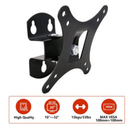 "Sundaze Monitor Tv Wall Mount Bracket Swivel & Tilt For 10"" - 32"" Led Curved Qled Qe 4K Lcd Oled Suhd Uhd Television" - thumbnail 7