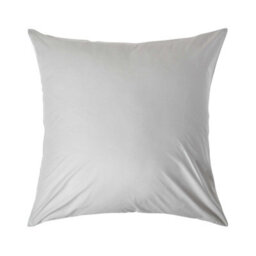 Homescapes Silver Grey Continental Egyptian Cotton Pillowcase 200 Tc, 80 X 80 Cm