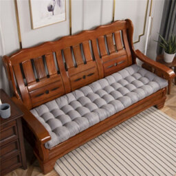 Living And Home Grey Bench Recliner Chair Swing Chair Seat Pad Cushion Sunlounger Cushion In Outdoor Or Indoor 160Cm W X 50Cm D - thumbnail 4