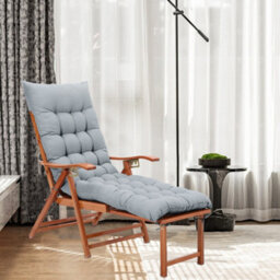 Living And Home Grey Bench Recliner Chair Swing Chair Seat Pad Cushion Sunlounger Cushion In Outdoor Or Indoor 160Cm W X 50Cm D - thumbnail 3