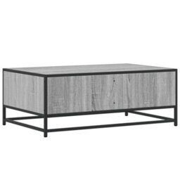 Berkfield Coffee Table Grey Sonoma 90X57X35 Cm Engineered Wood And Metal - thumbnail 7