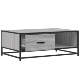 Berkfield Coffee Table Grey Sonoma 90X57X35 Cm Engineered Wood And Metal - thumbnail 8
