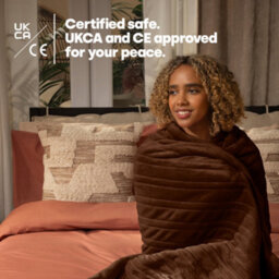 Livivo Heated Electric Over Blanket Chocolate Micro Fleece 160X130Cm W/ 9 Heat Settings Timer Digital Control And Washable Design - thumbnail 5