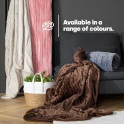 Livivo Heated Electric Over Blanket Chocolate Micro Fleece 160X130Cm W/ 9 Heat Settings Timer Digital Control And Washable Design - thumbnail 8