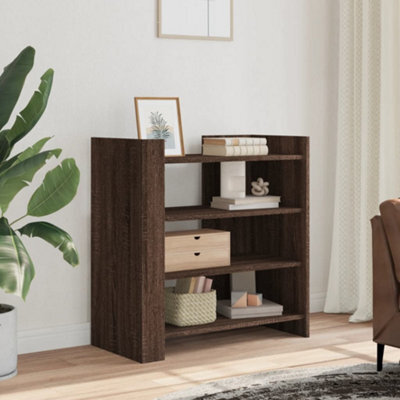 Berkfield Sideboard Brown Oak 73.5X35X75 Cm Engineered Wood - image 1