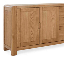 Harvey Large Oak Sideboard - Fully Assembled By Roseland Furniture - thumbnail 5