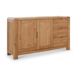 Harvey Large Oak Sideboard - Fully Assembled By Roseland Furniture - thumbnail 1