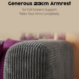 Rummy Stylish Small Sofa With High-Rebound Foam And 2 Pillows In Modern Grey - thumbnail 5
