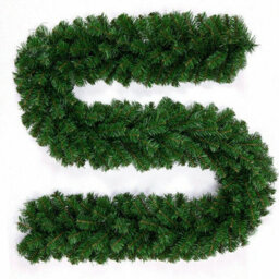 9Ft Christmas Garland Decorations Fireplace Artificial Wreath Bushy Pine 220Tips - thumbnail 3
