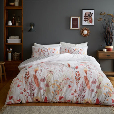 Gc Gaveno Cavailia Floral Fields Medley Duvet Cover Bedding Set Multi Double 3Pc With Leafs And Flowers Print Bedding Cover - image 1