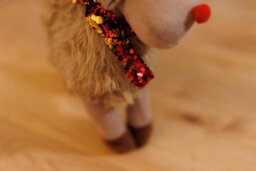 Christmas Reindeer Decoration Festive Sequinned Ornament Xmas Décor 41Cm Plush Soft - thumbnail 6