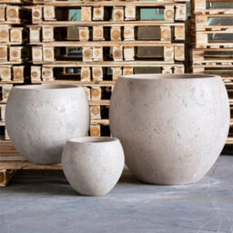Jōbū Jobu Home - 55Cm Extra Large Sphere Planter For Patio Plants - 82L Orbello - Truffle (Taupe Beige Light Brown)