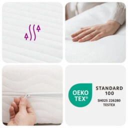 Walplus Foam Mattress White 90X190 Cm 7-Zone Hardness 20 Ild - thumbnail 8