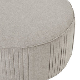 Wyld Haus Sandstone Swivel Ottoman In Oatmeal Twill - thumbnail 3