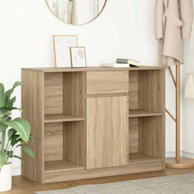 Vidaxl Sideboard With Drawer Sonoma Oak 101X35X76 Cm Engineered Wood - image 1